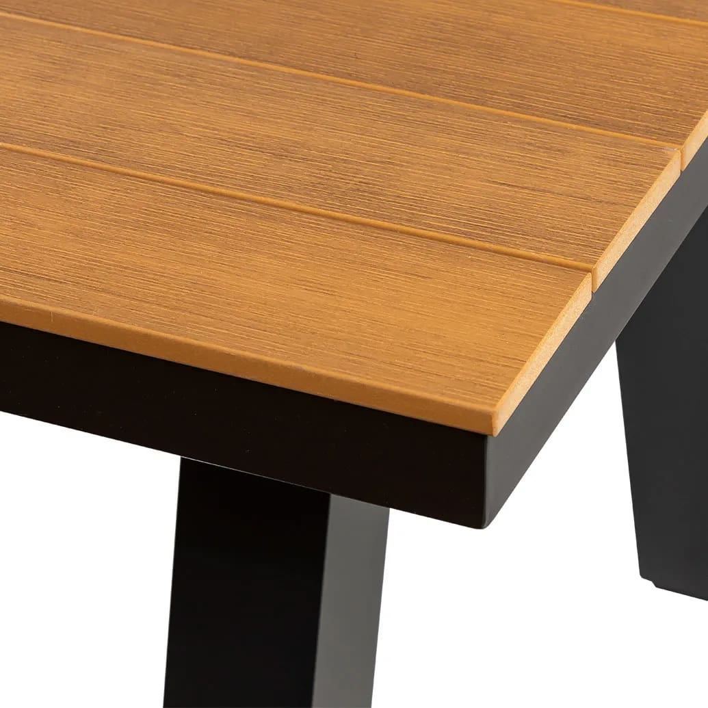 Wave Polywood & Aluminium Outdoor Picnic Table 220cm - Image 10