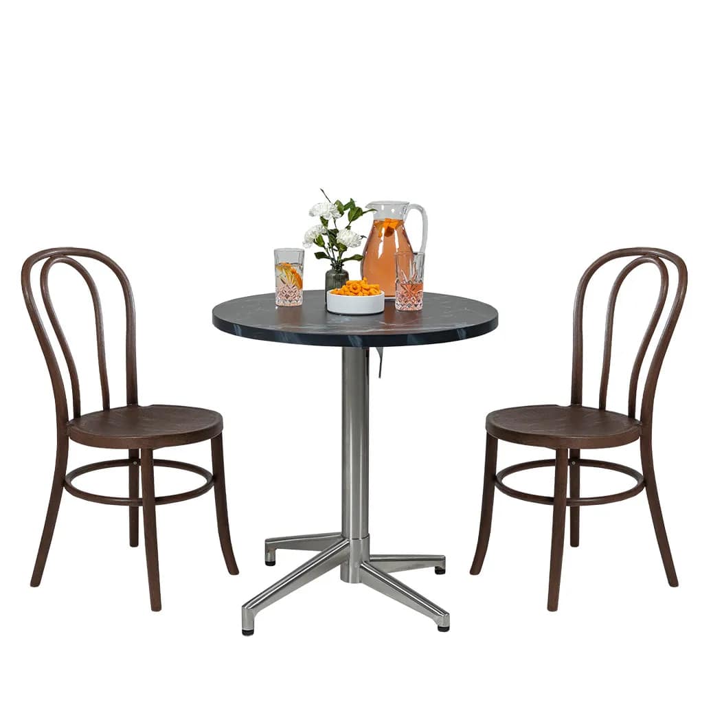 Polypropylene Brigitte Chair with Timber Grain - Image 7
