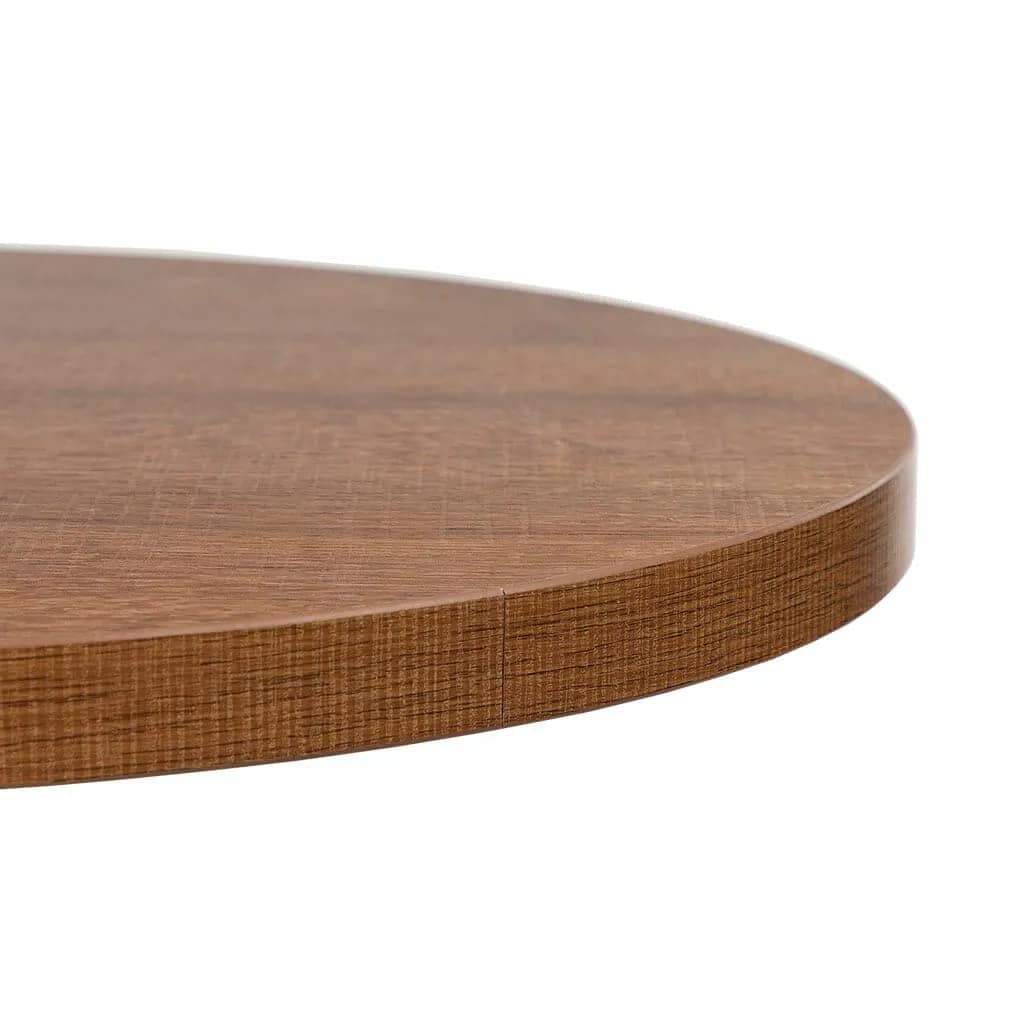 Round Ciro Melamine Table Top, Walnut - Image 2