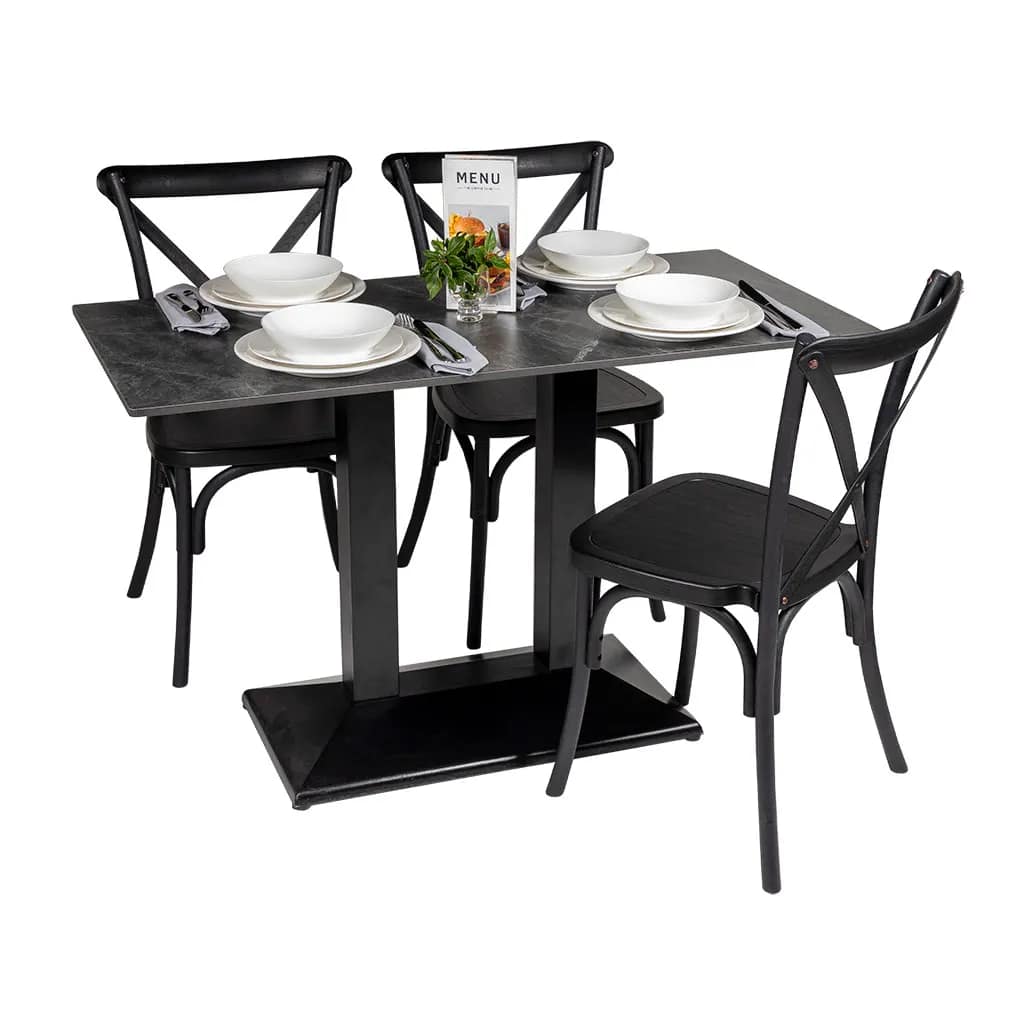 Rectangle Diego Composite High Pressed Laminate Table Tops, Stone - Image 4