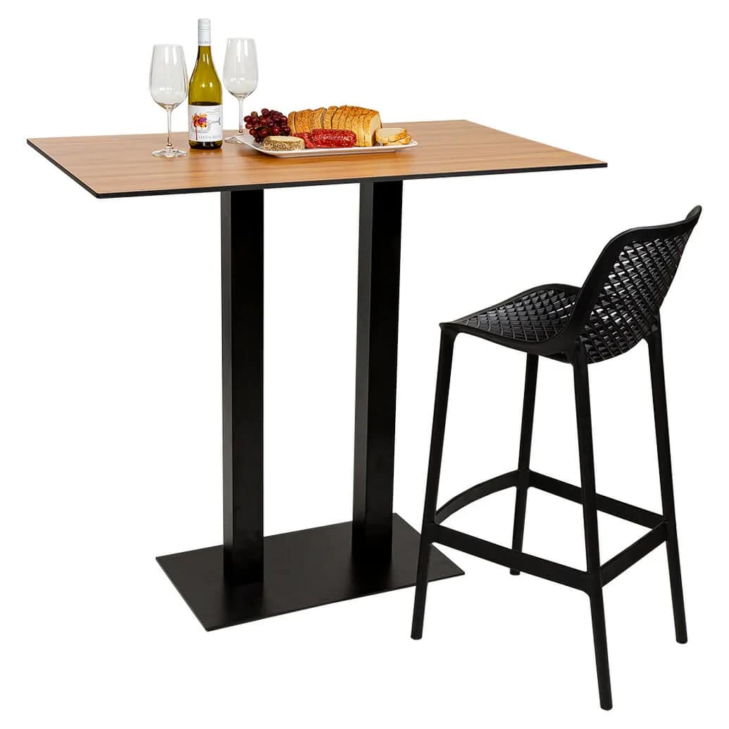 Rectangle Diego Composite High Pressed Laminate Table Tops, Acacia - Image 3