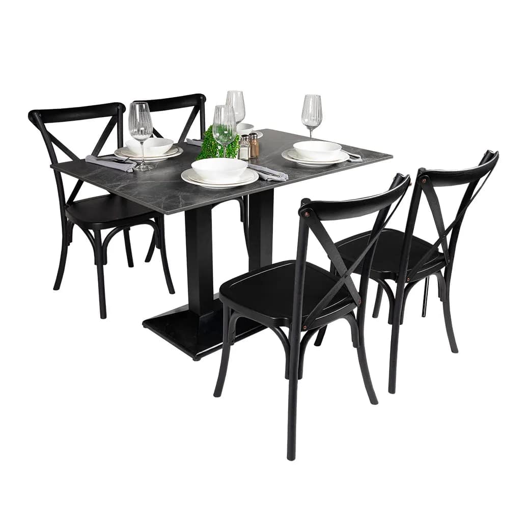 Rectangle Diego Composite High Pressed Laminate Table Tops, Stone - Image 5