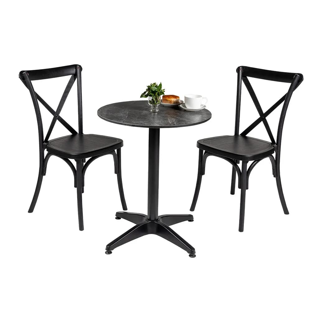 Round Diego Composite High Pressed Laminate Table Tops, Stone - Image 3