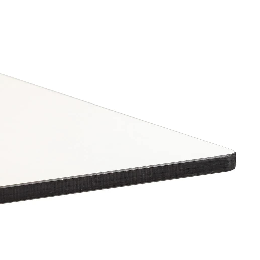 Rectangle Diego High Pressed Laminate Table Top White – 70 x 60cm - Image 2