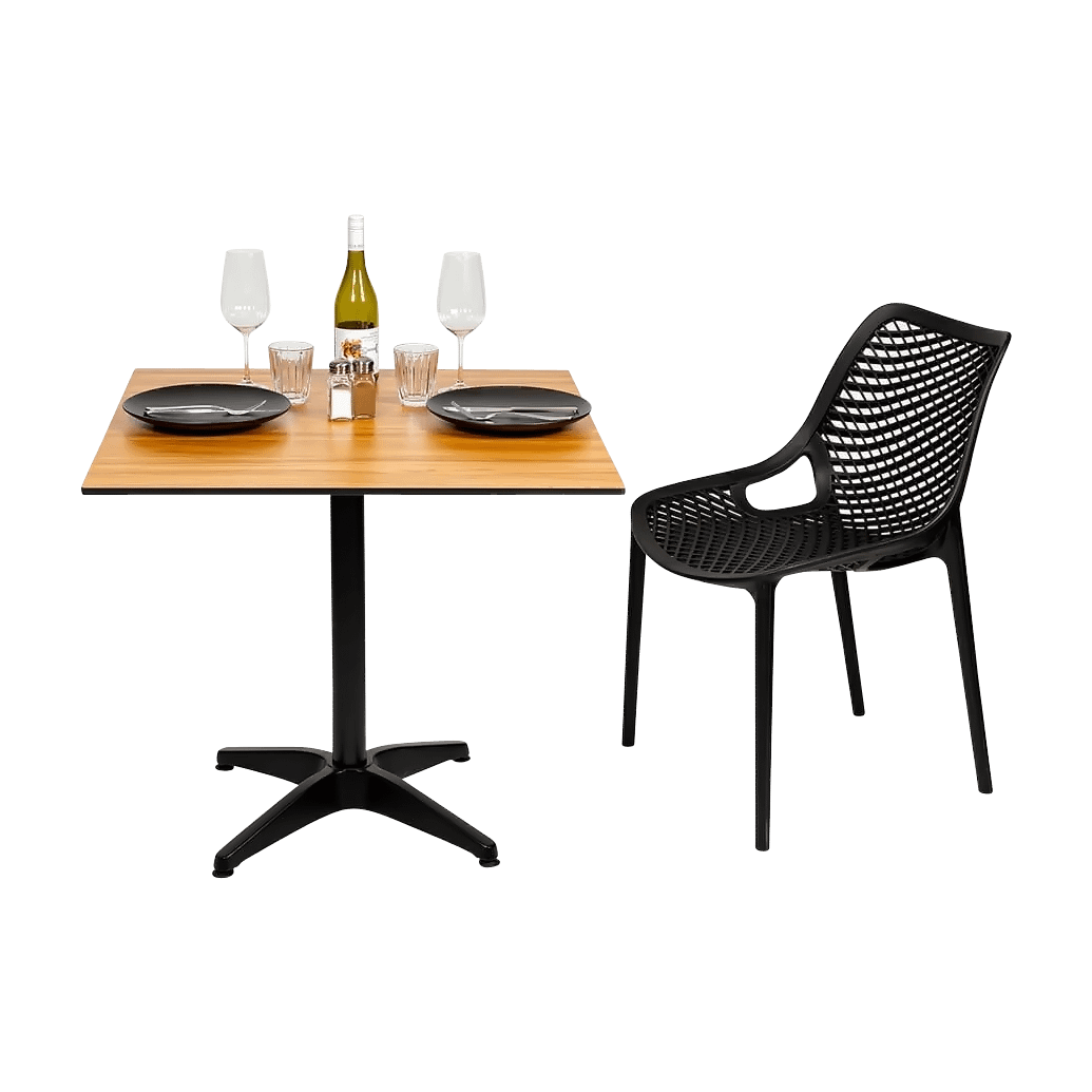 Square Diego Composite High Pressed Laminate Table Tops, Acacia - Image 5