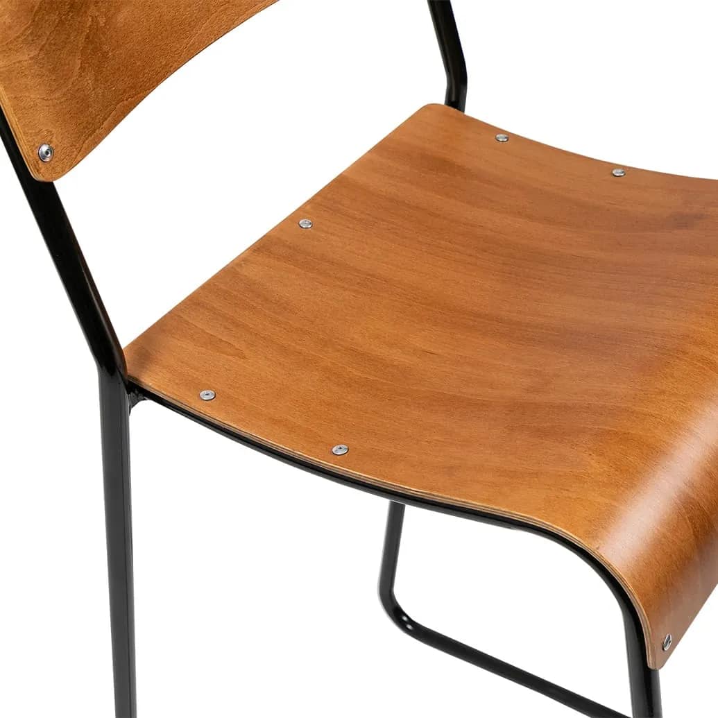 Erik Vintage School Bar Stool - Image 4