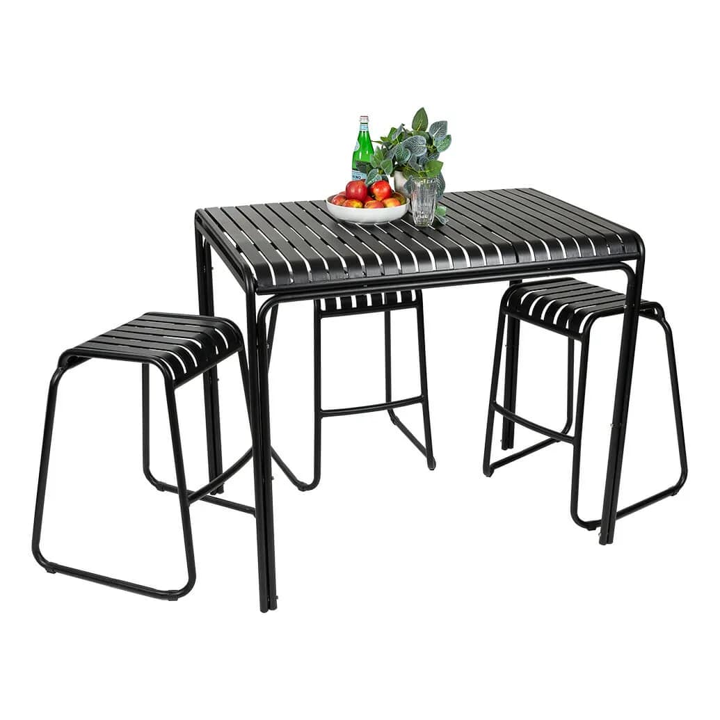 Luisa Aluminium Bar Table 120 x 80cm - Image 5