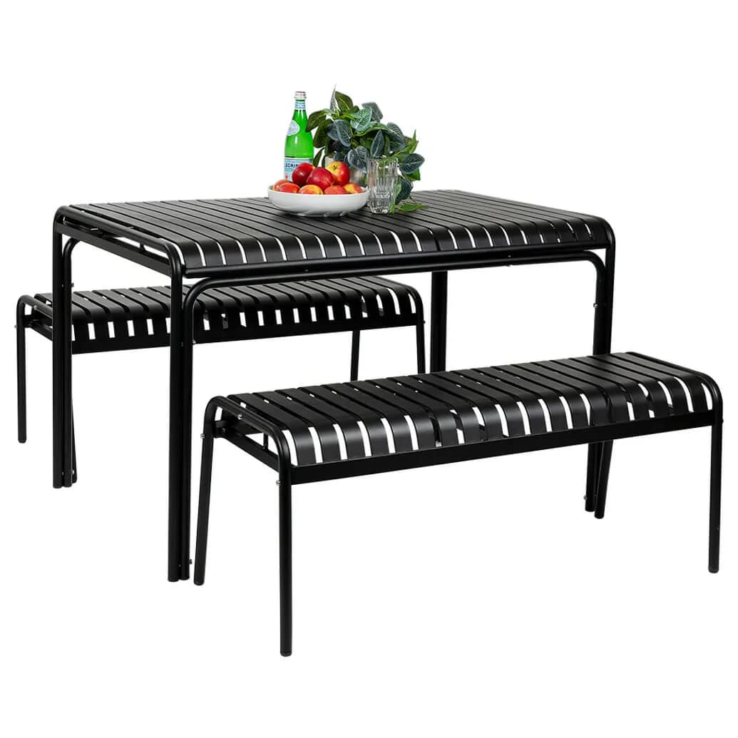 Luisa Aluminium Dining Table 120 x 80cm - Image 4