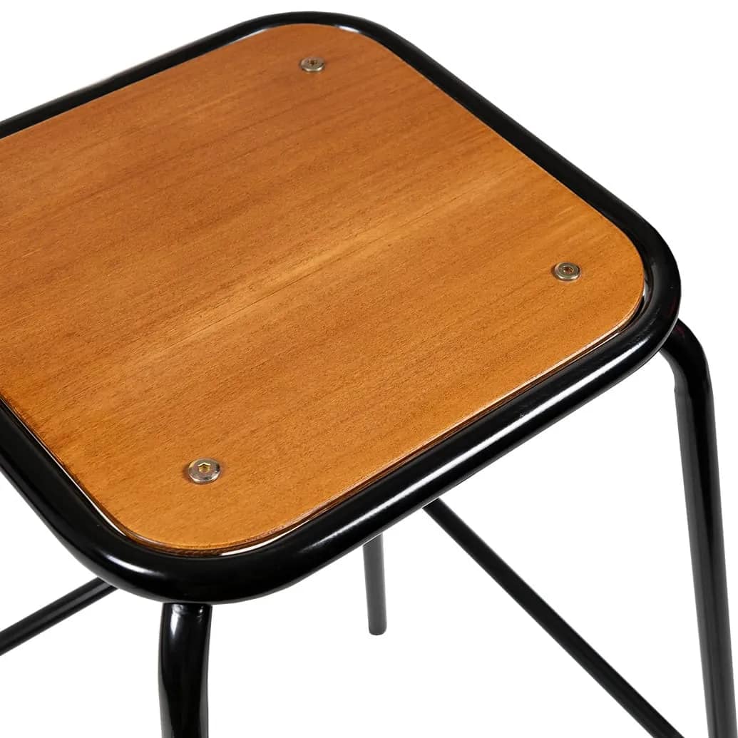 Lola Industrial Vintage Bar Stool - Image 2
