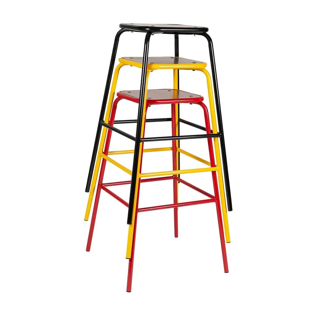 Lola Industrial Vintage Bar Stool - Image 3