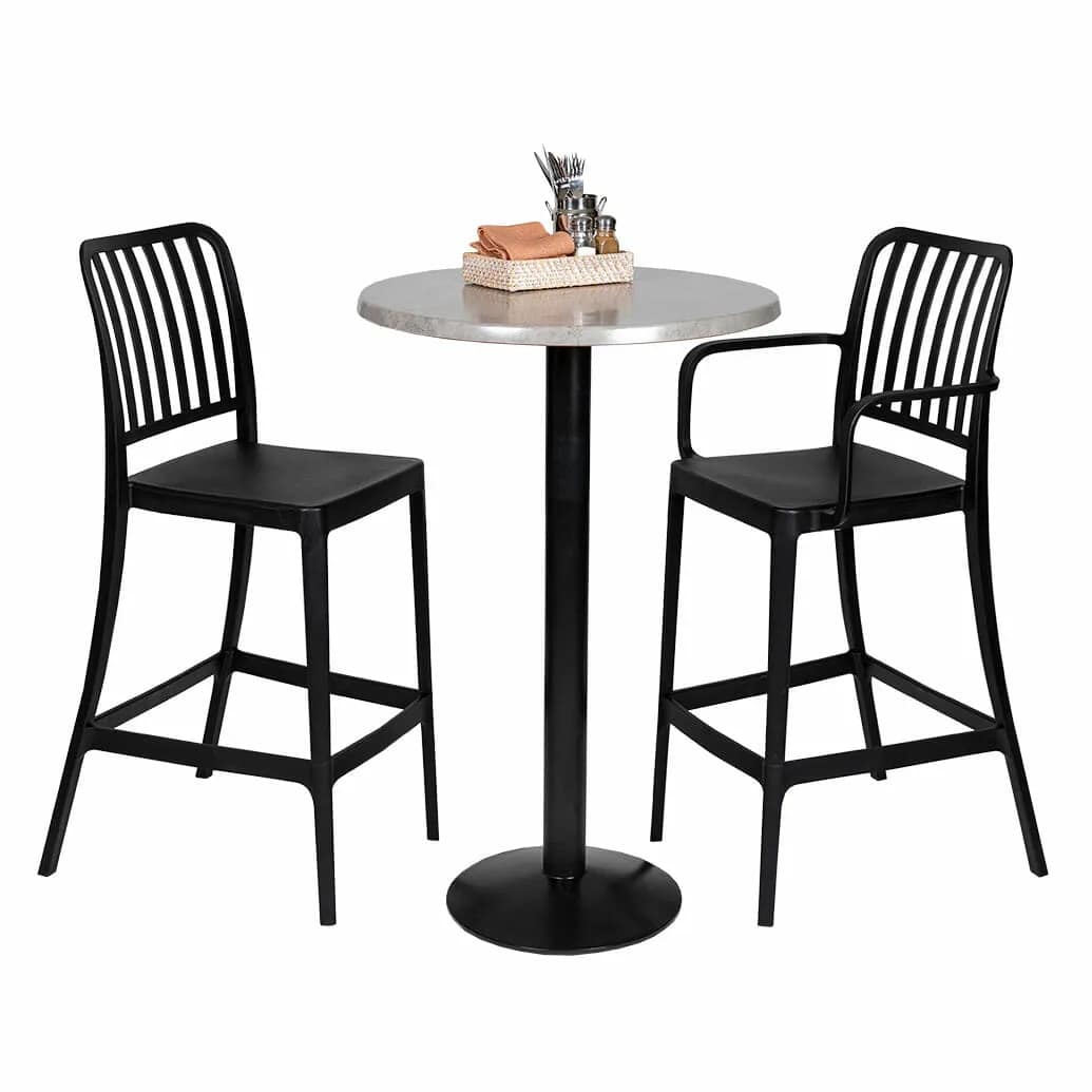 Fernando Round Cast Iron Bar Table Base - Image 5