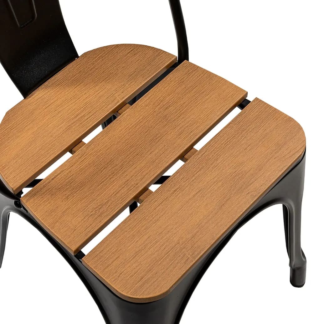 Replica Tolix E-coated Polywood Outdoor Chair - Image 4