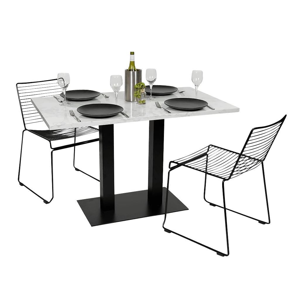 white marble table top
