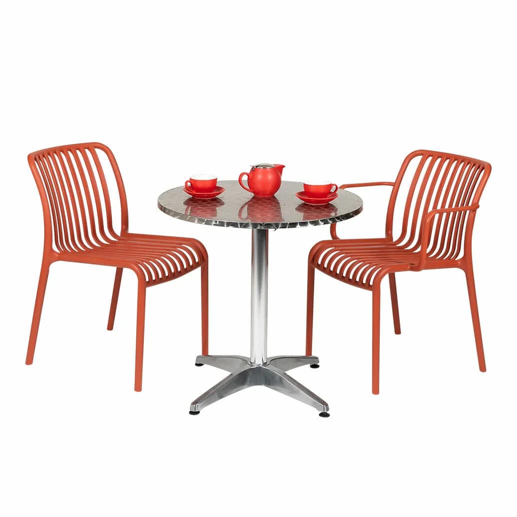 Miguel Round Outdoor Folding Dining or Bar Table - Image 7