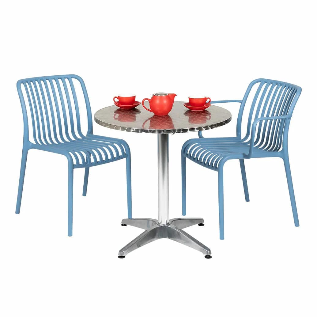 Miguel Round Outdoor Folding Dining or Bar Table - Image 6
