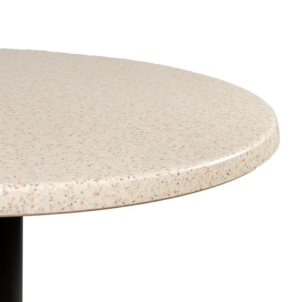 Round Ricardo High Pressed Resin Table Tops, Arketa Stone - Image 2