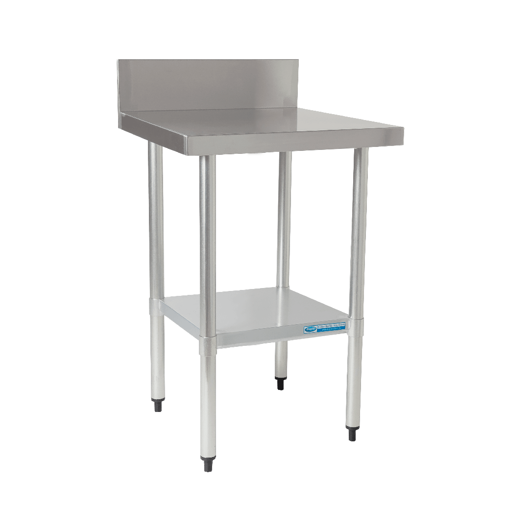 Economy 430 Grade Stainless Steel Splashback Bench, 600 x 700 x 900mm high - Image 1