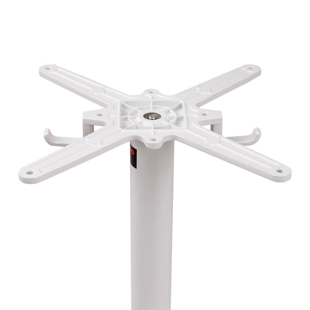 Alamo Aluminium Bar Table Base, White - Image 3