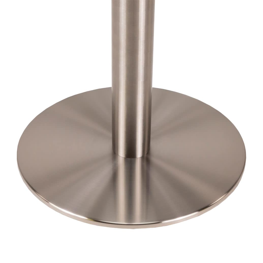 Jasper Silver Stainless Steel Dining Table Base - Image 3