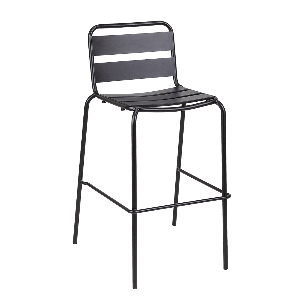 Regisbarstool-angled-black-chairforce Regis Bar Stool - Image 1