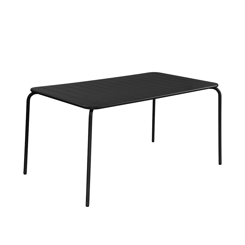 Julien-150-table-black-angled-Chairforce Julien Dining Table 150 x 85cm - Image 1