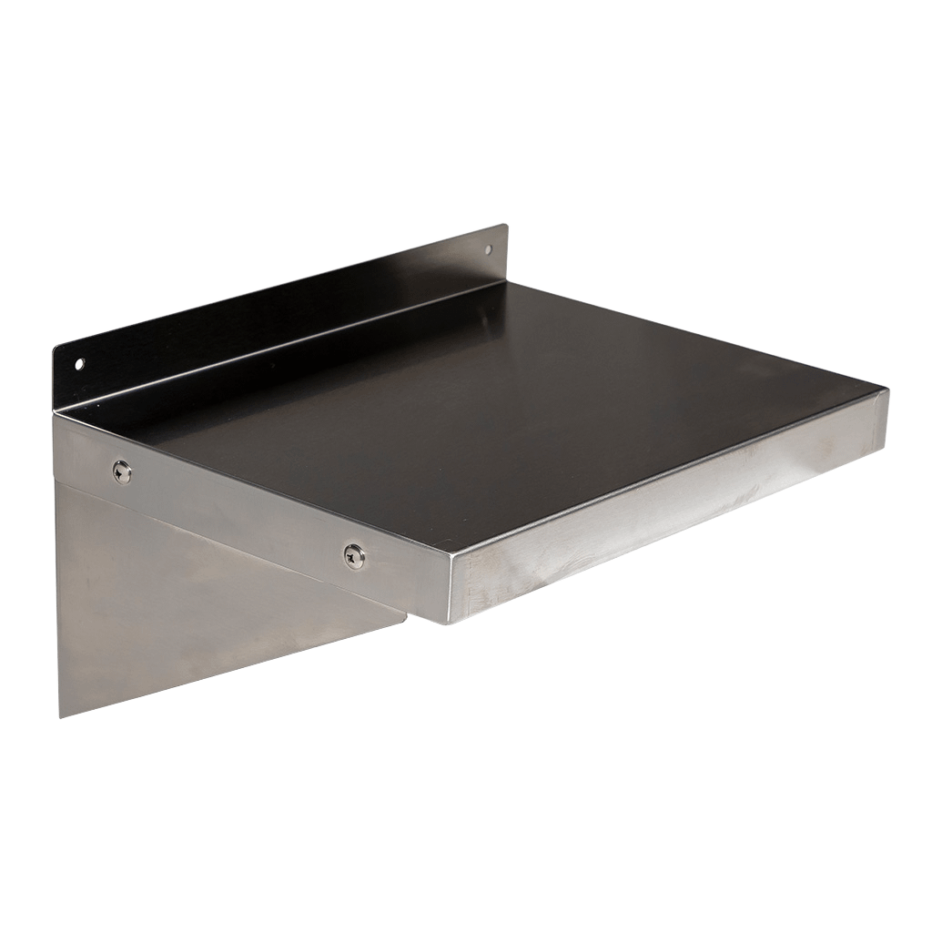 Stainless Steel Solid Wall Shelf, 400 X 300mm deep - Image 1