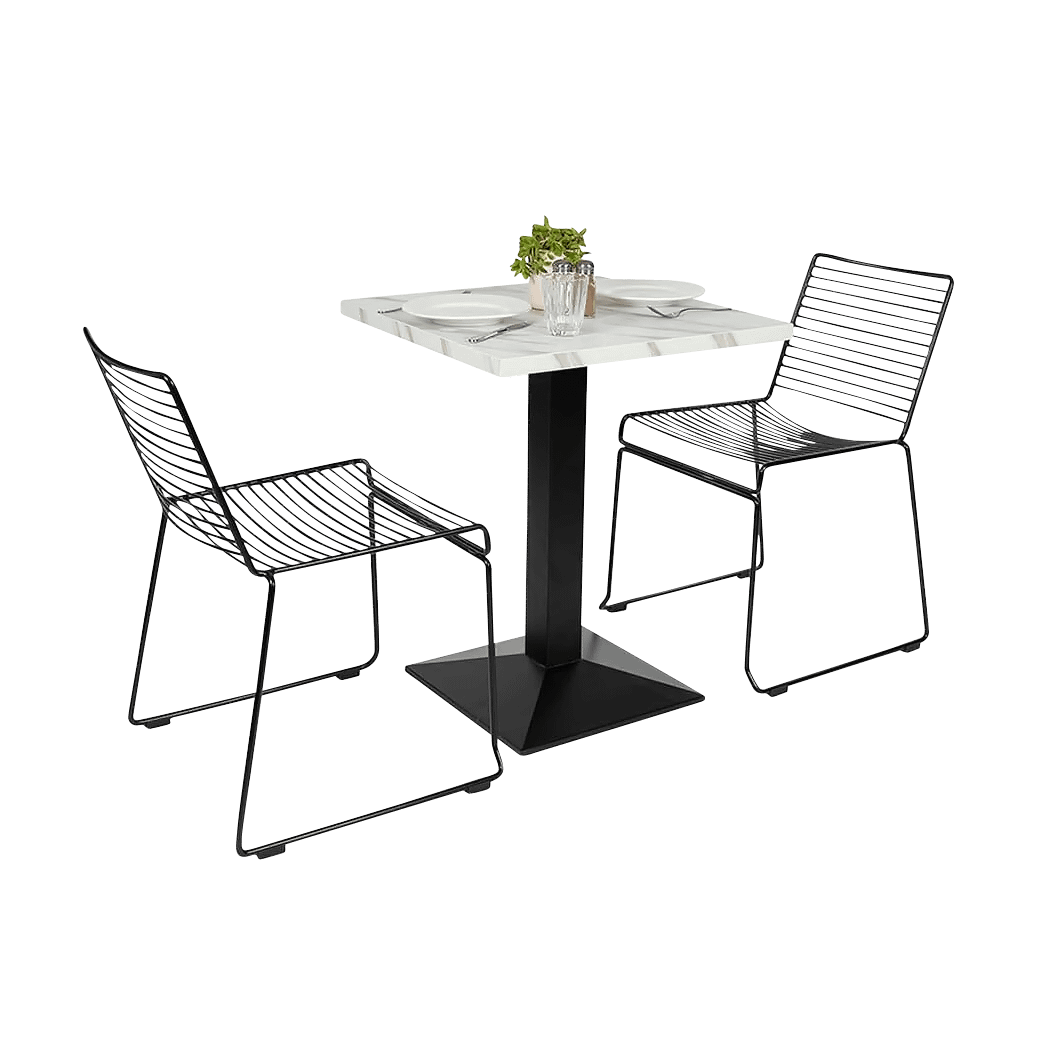 white marble table top