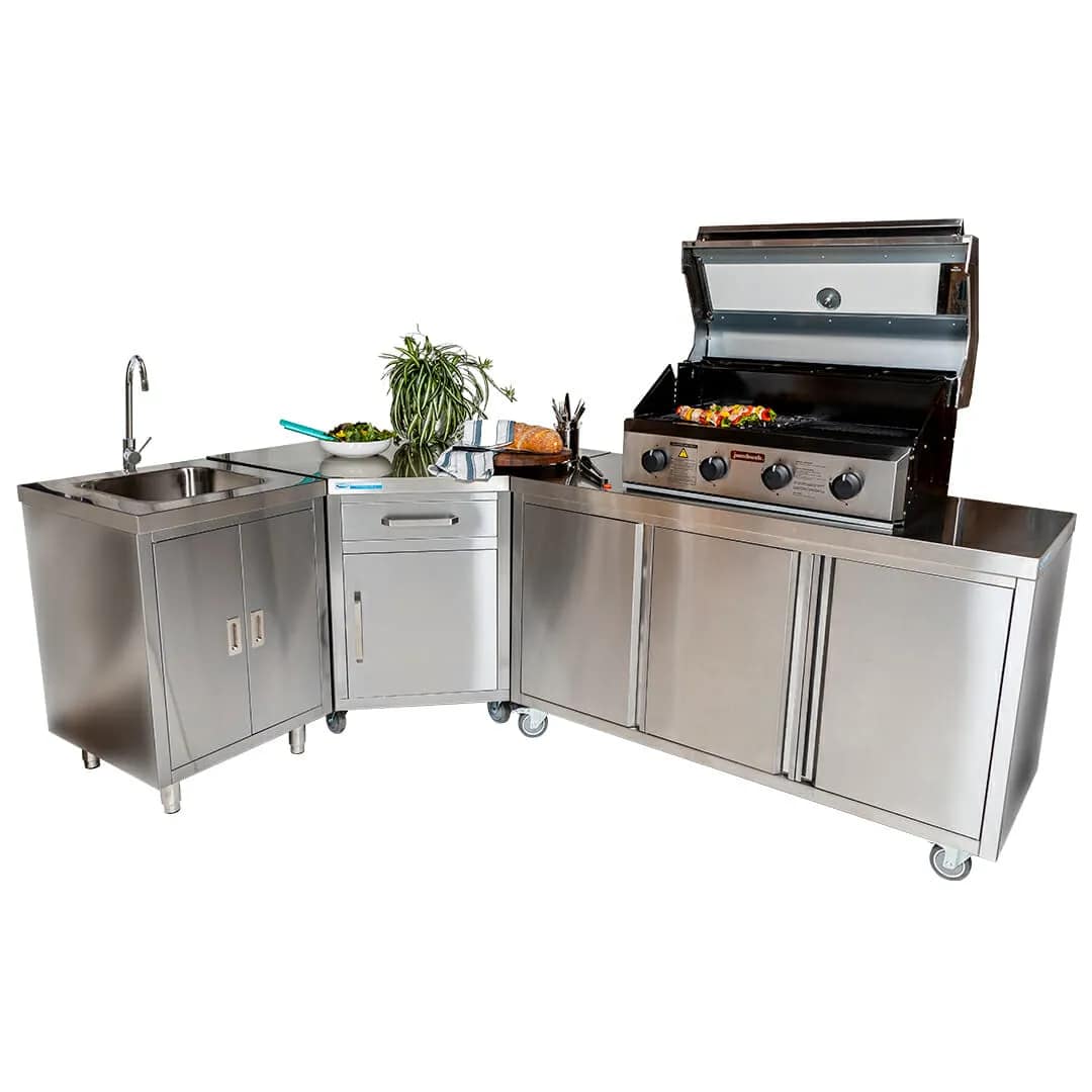 Stainless Restaurant Cabinet 150 x 61 x 90cm high - Image 6