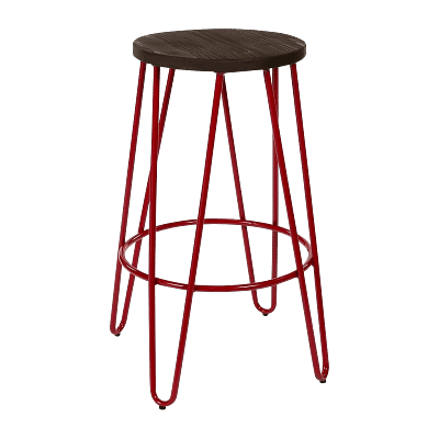 Hairpin kitchen counter stool