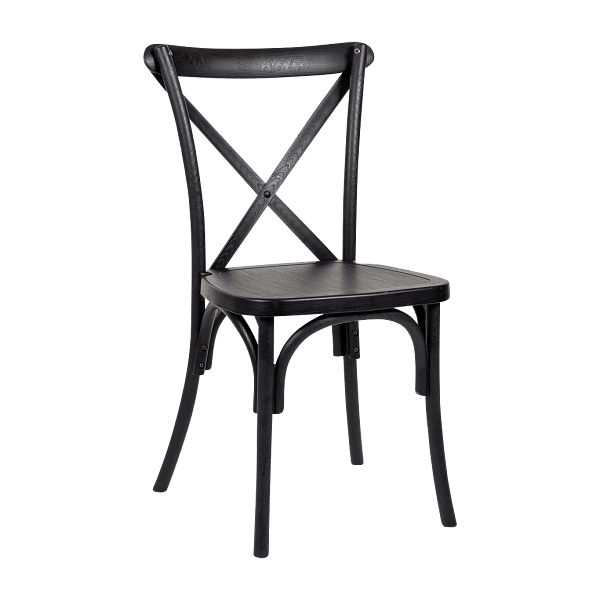 Polypropylene Provincial Crossback Chair with Timber Grain
