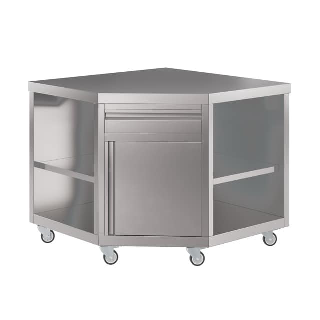 Stainless Corner Cabinet 100 x 100 x 90cm high - Image 2