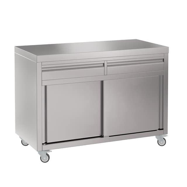 Stainless Steel Kitchen Cabinet 120 x 61 x 90cm high - Image 3