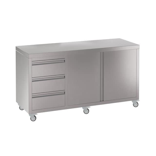 Stainless Steel BBQ Cabinet 160 x 70 x 90cm high - Image 2