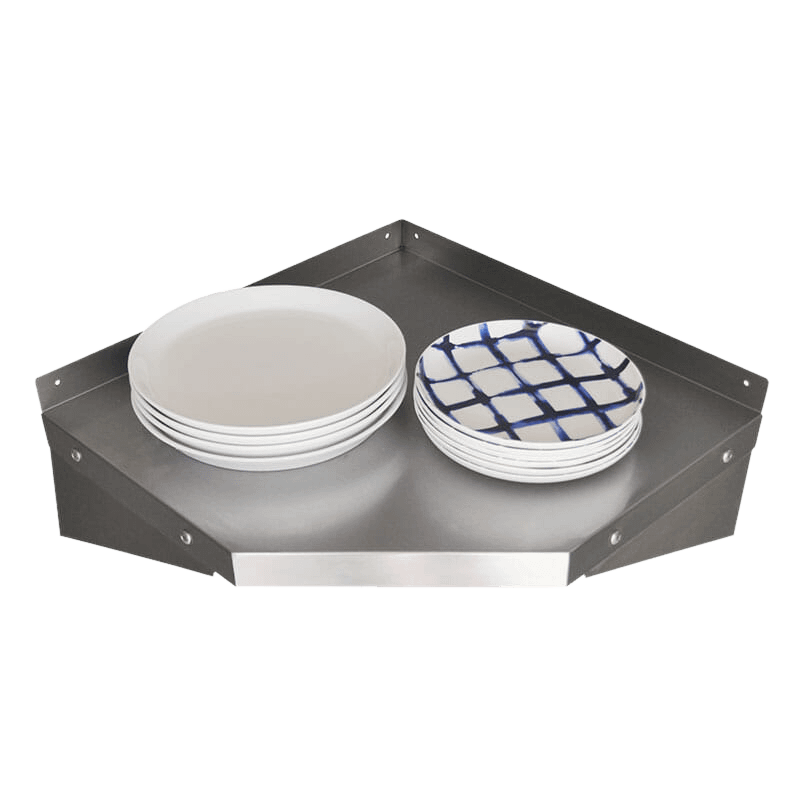 stainless steel wall mounted shelf