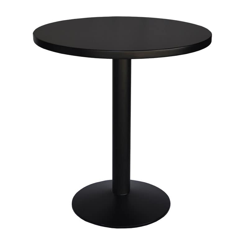 Round Rafael Timber Table Tops Black Rubberwood - Image 4