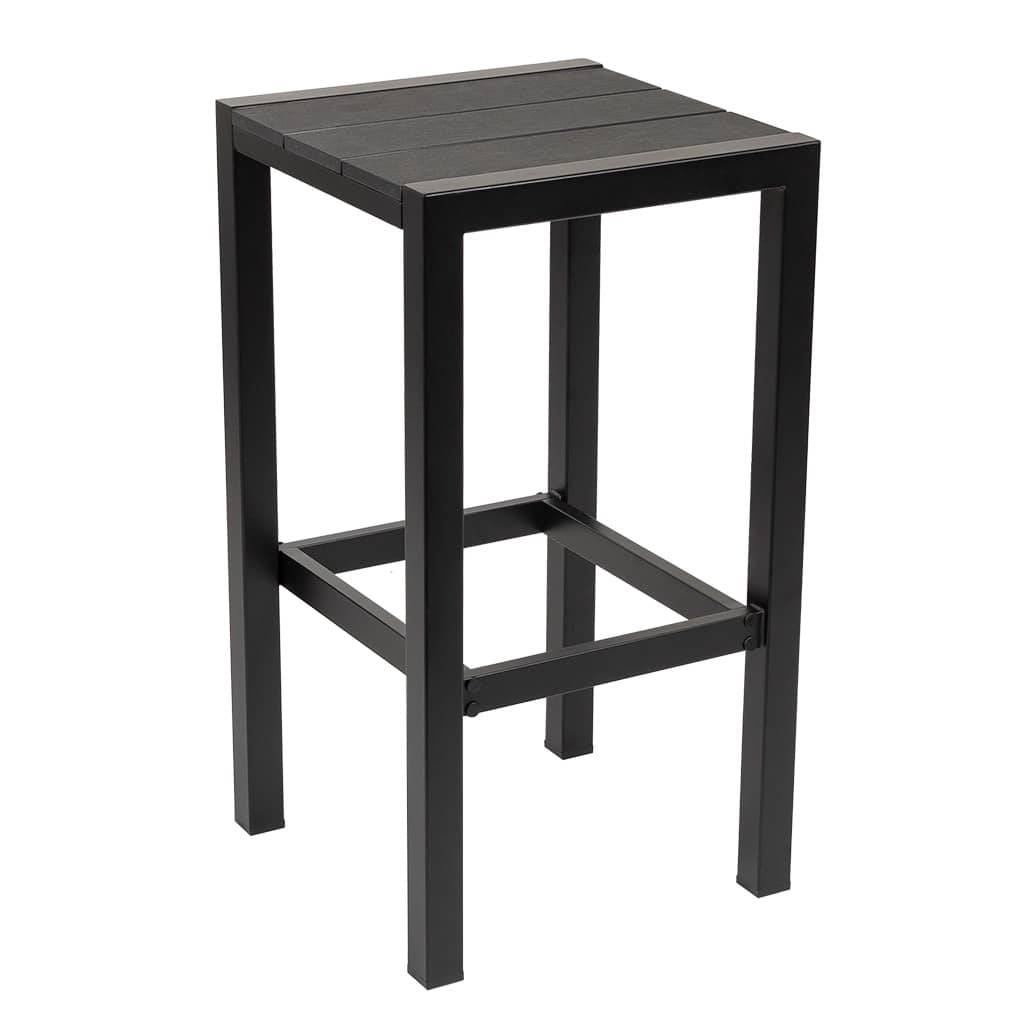 Corsica Aluminium Outdoor Bar Stool with Polywood Top