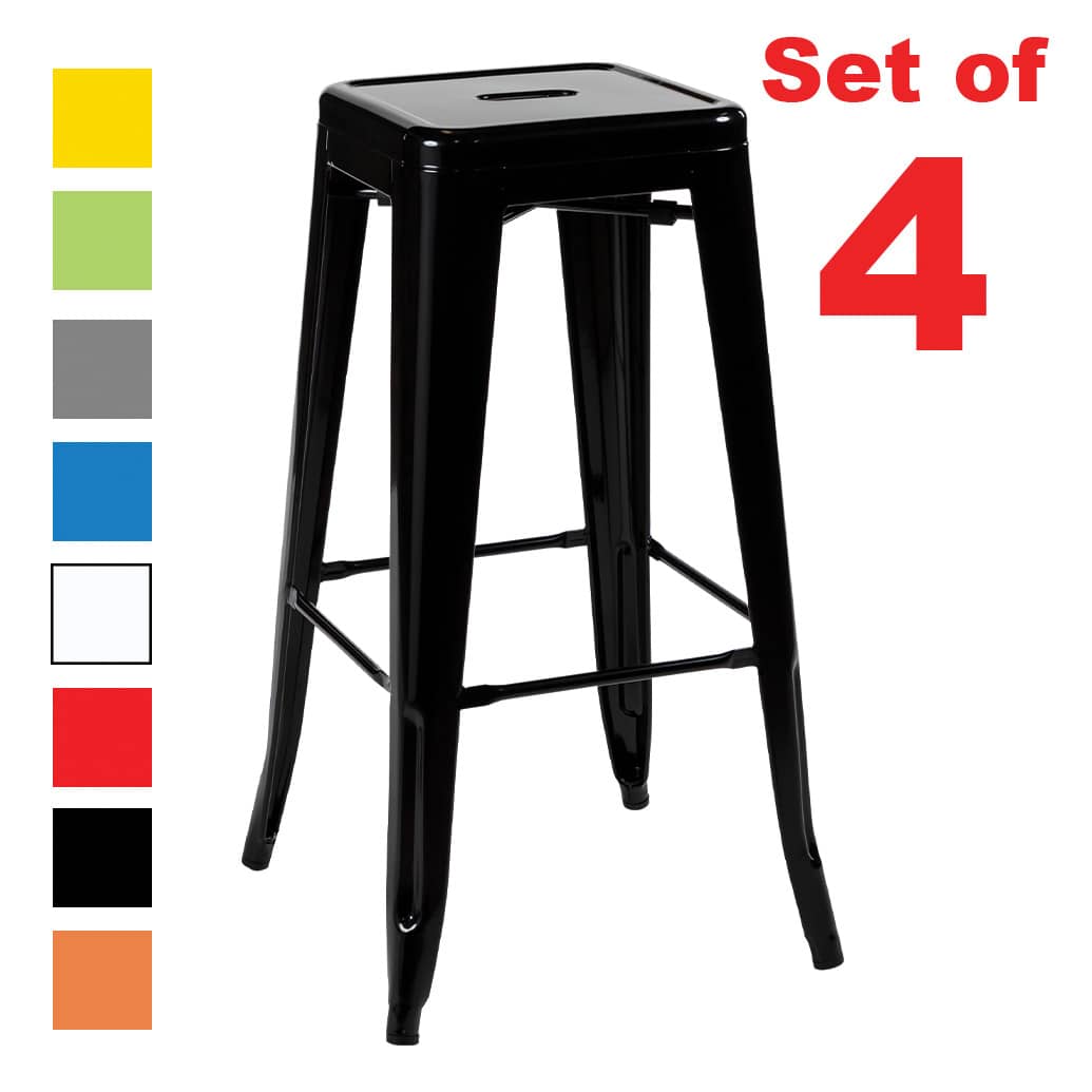 Set of 4 Replica Tolix Stools, 76cm