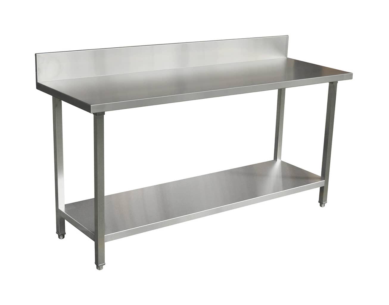 Premium Stainless Commercial Kitchen Bench with Splashback (1800 X 610)-0