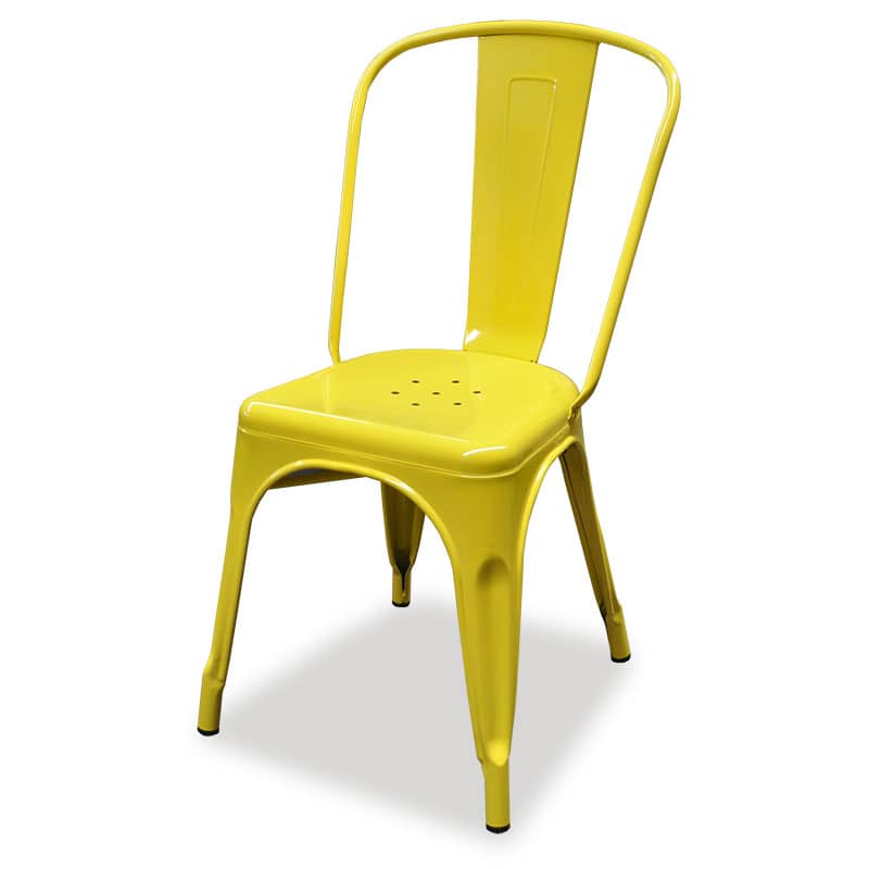 yellow tolix chairs