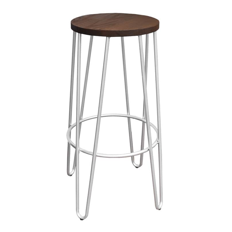 hairpin wooden bar stool