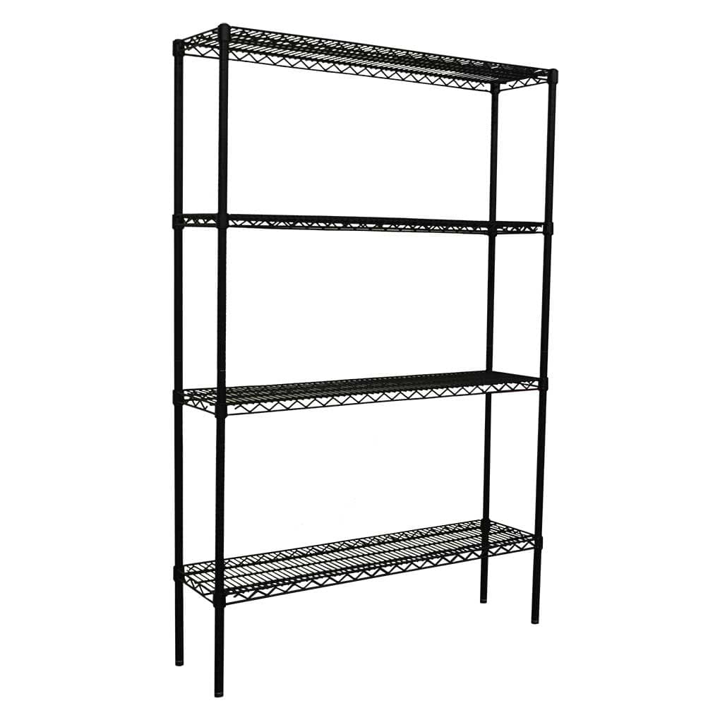 Epoxy Wire Shelving For Coolroom/Dry Store, 4 Tier, 1219 x 305 deep x 1500mm high