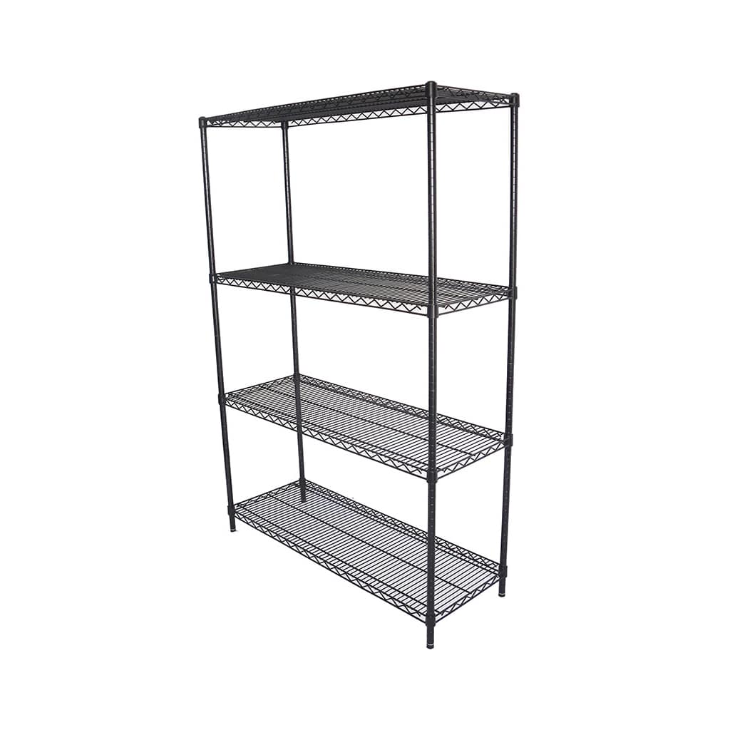 Epoxy Wire Shelving For Coolroom/Dry Store, 4 Tier, 1219 X 457 deep x 1500mm high