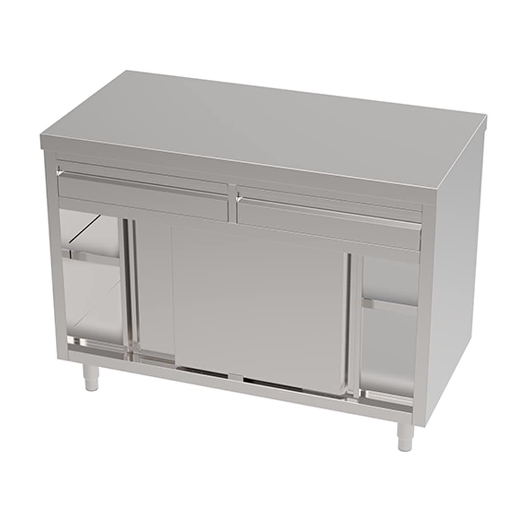 Stainless Steel Commercial Kitchen Cabinet, 1200 x 610 x 900mm high