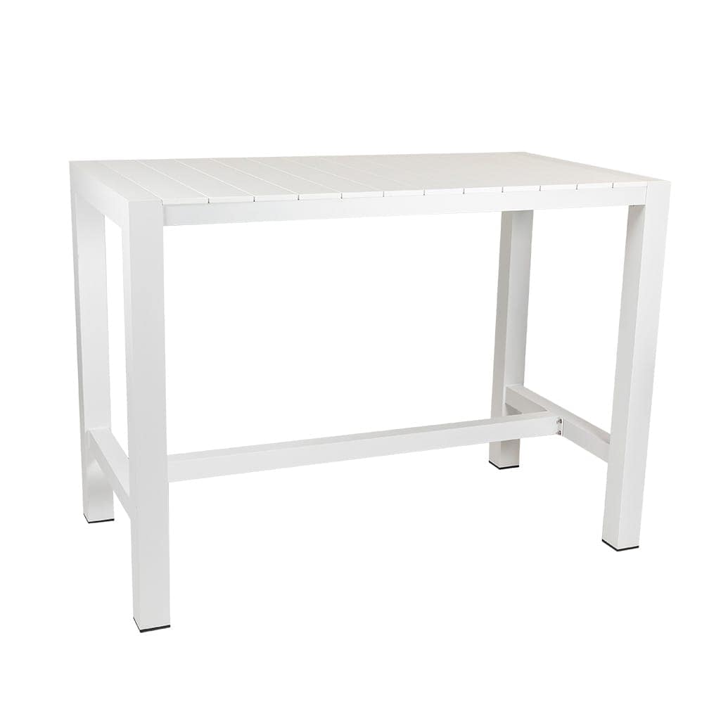 Cannes Aluminium Outdoor Bar Table with Polywood Top 151 x 80cm