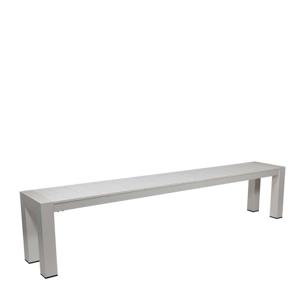Cannes Aluminium Outdoor Bench with Polywood Top 230 x 35cm