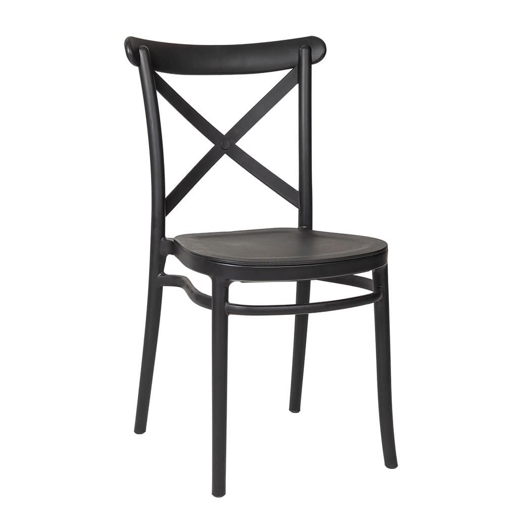 Polypropylene Provincial Crossback Chair (Extra Strong)