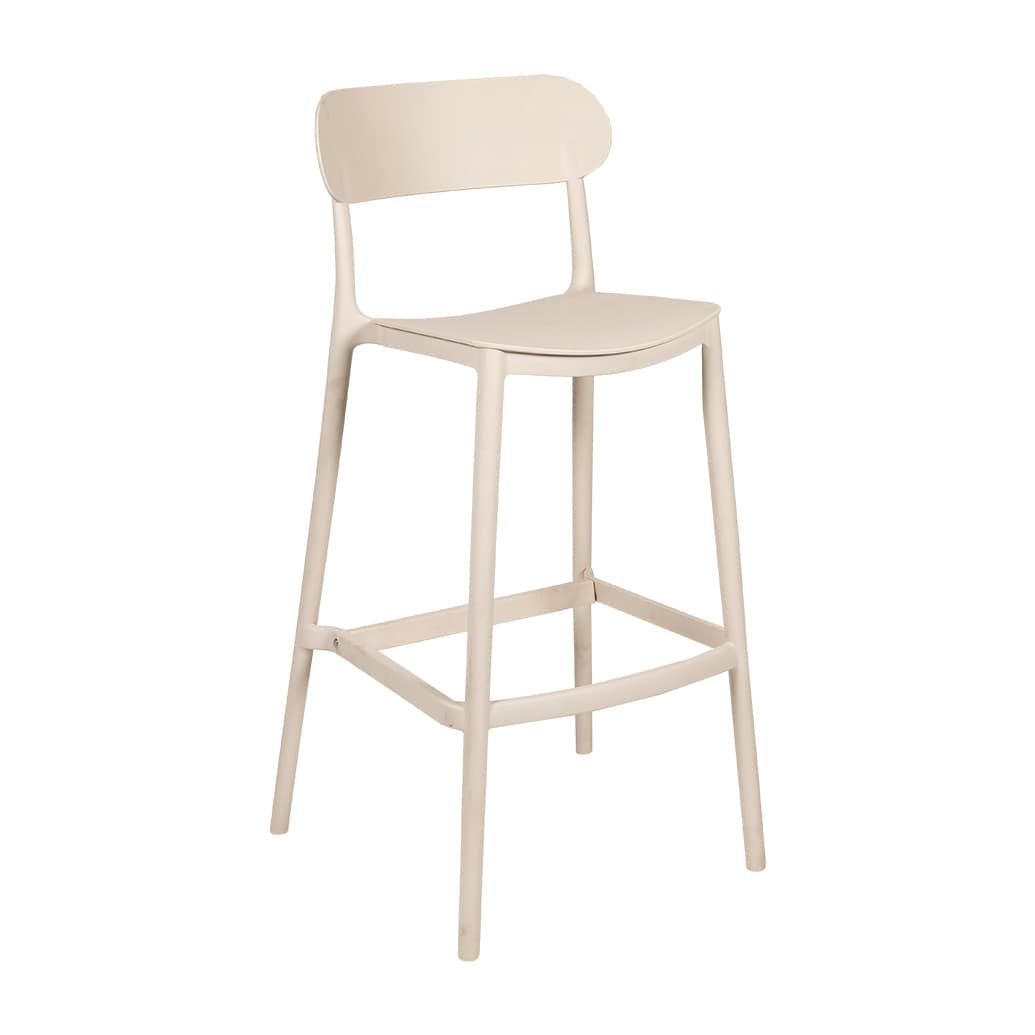 Paula Bar Stool – Cream and Grey