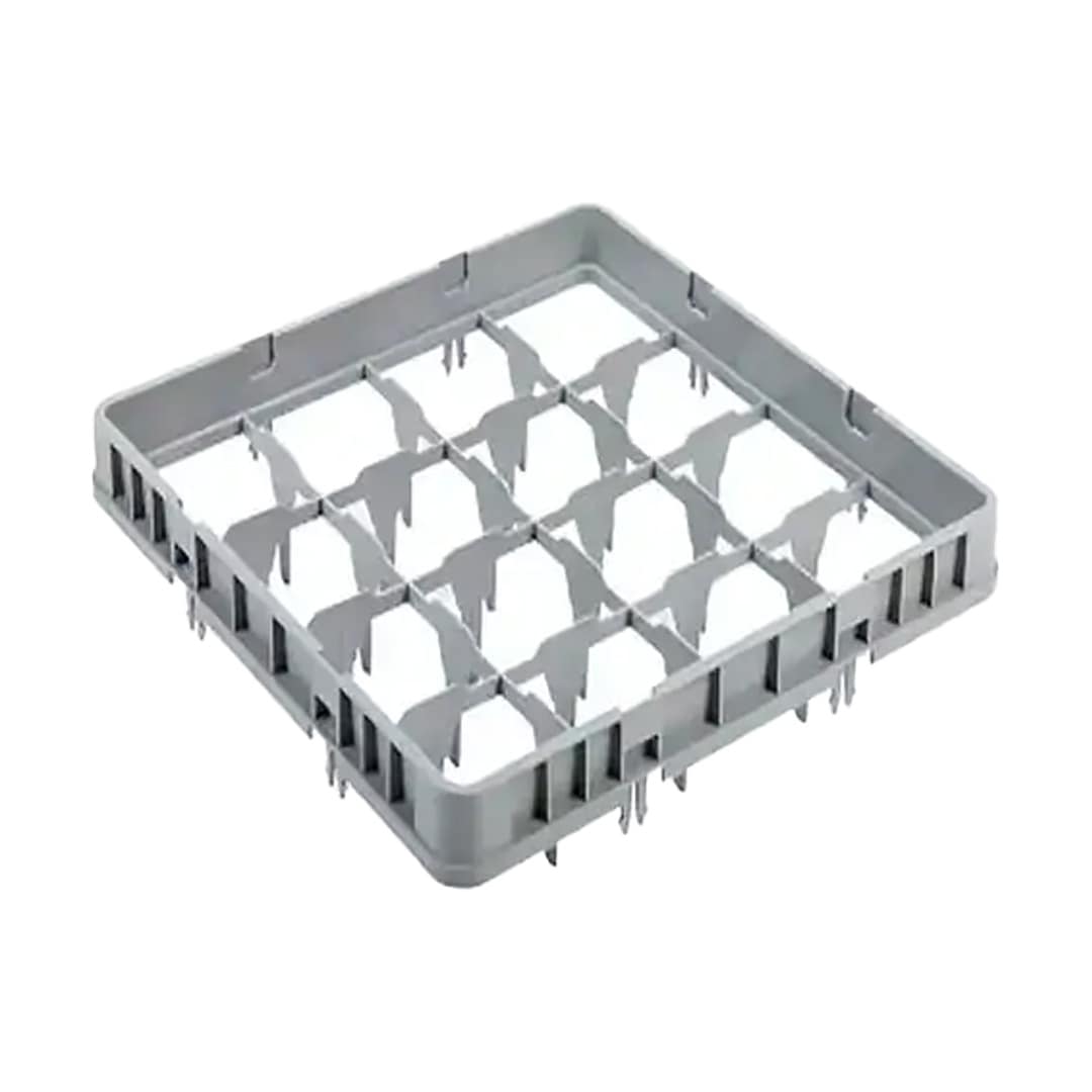 Glassware Dish Racks – 16 Compartment, Half Drop Extension, 500 x 500 mm, QLD Only