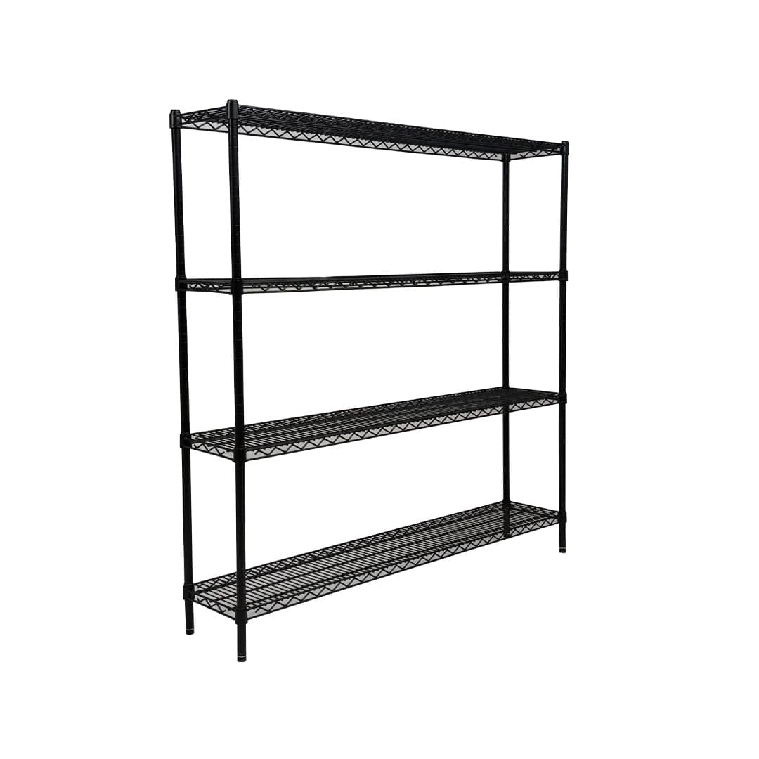Epoxy Wire Shelving For Coolroom/Dry Store, 4 Tier, 914 wide x 305 deep x 1500mm high