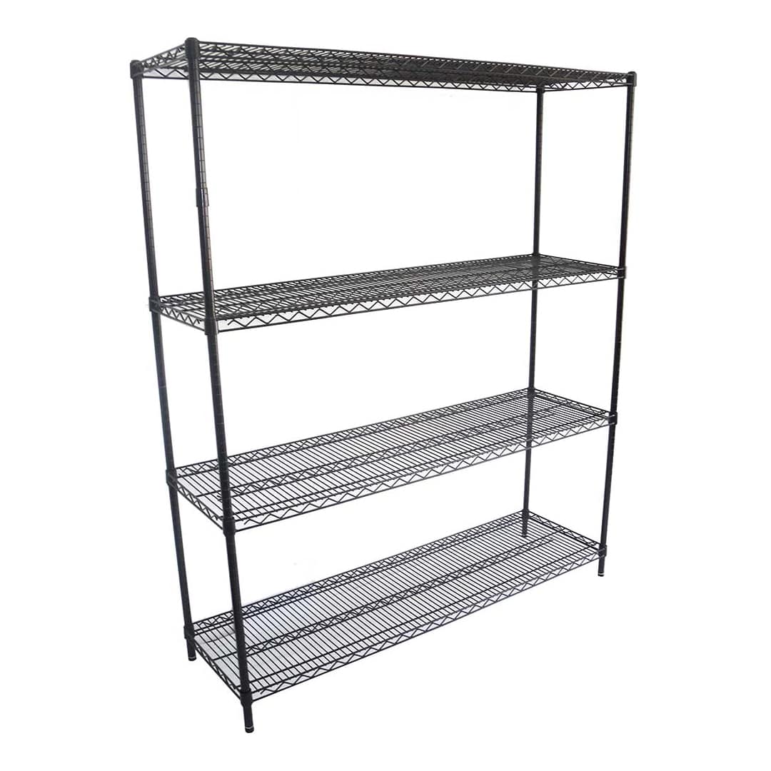 Epoxy Wire Shelving For Coolroom/Dry Store, 4 Tier, 1524 X 457 deep x 1500mm high